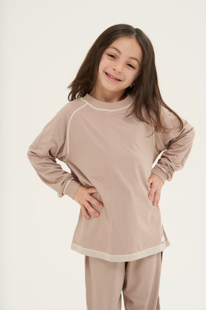 Loungewear Kids - Long Pant (Unisex, Tan)