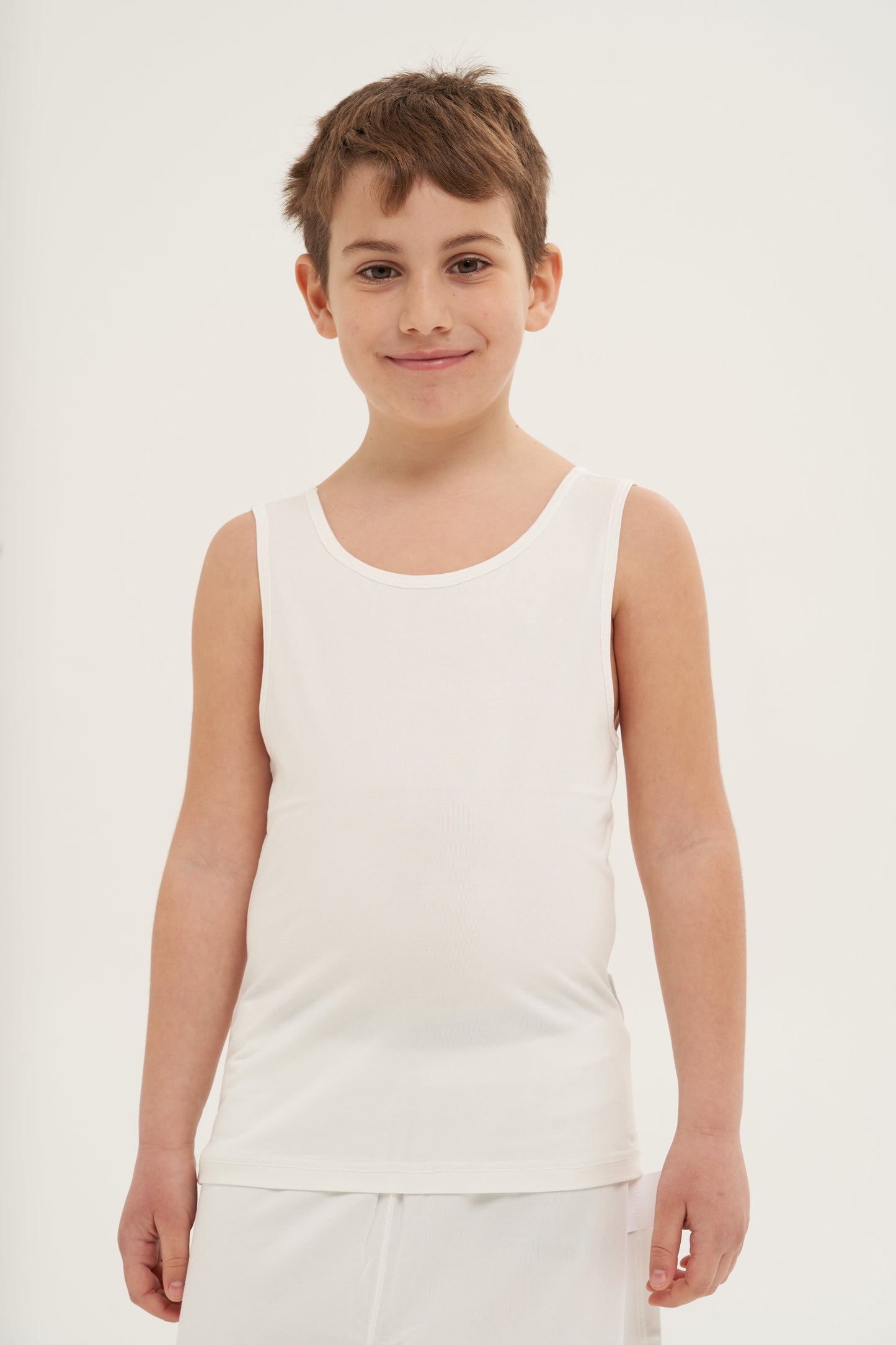 Underwear Kids - White Tank Top (Boys)