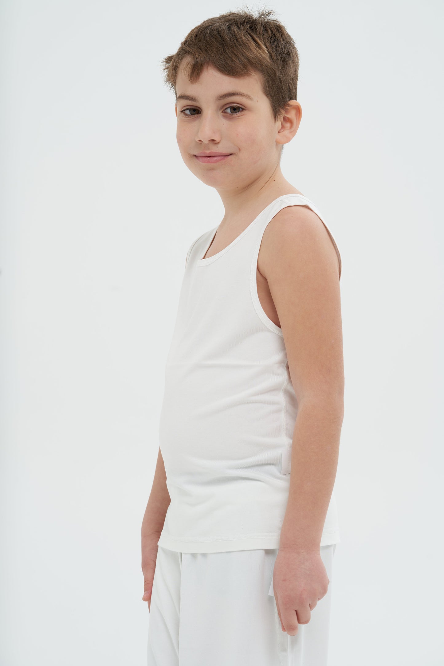 Underwear Kids - White Tank Top (Boys)