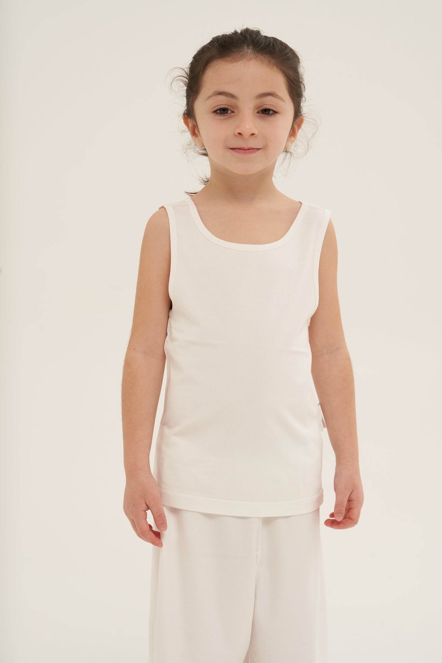 Underwear Kids - White Tank Top (Girls)