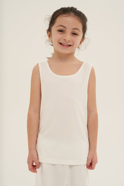 Underwear Kids - White Tank Top (Girls)