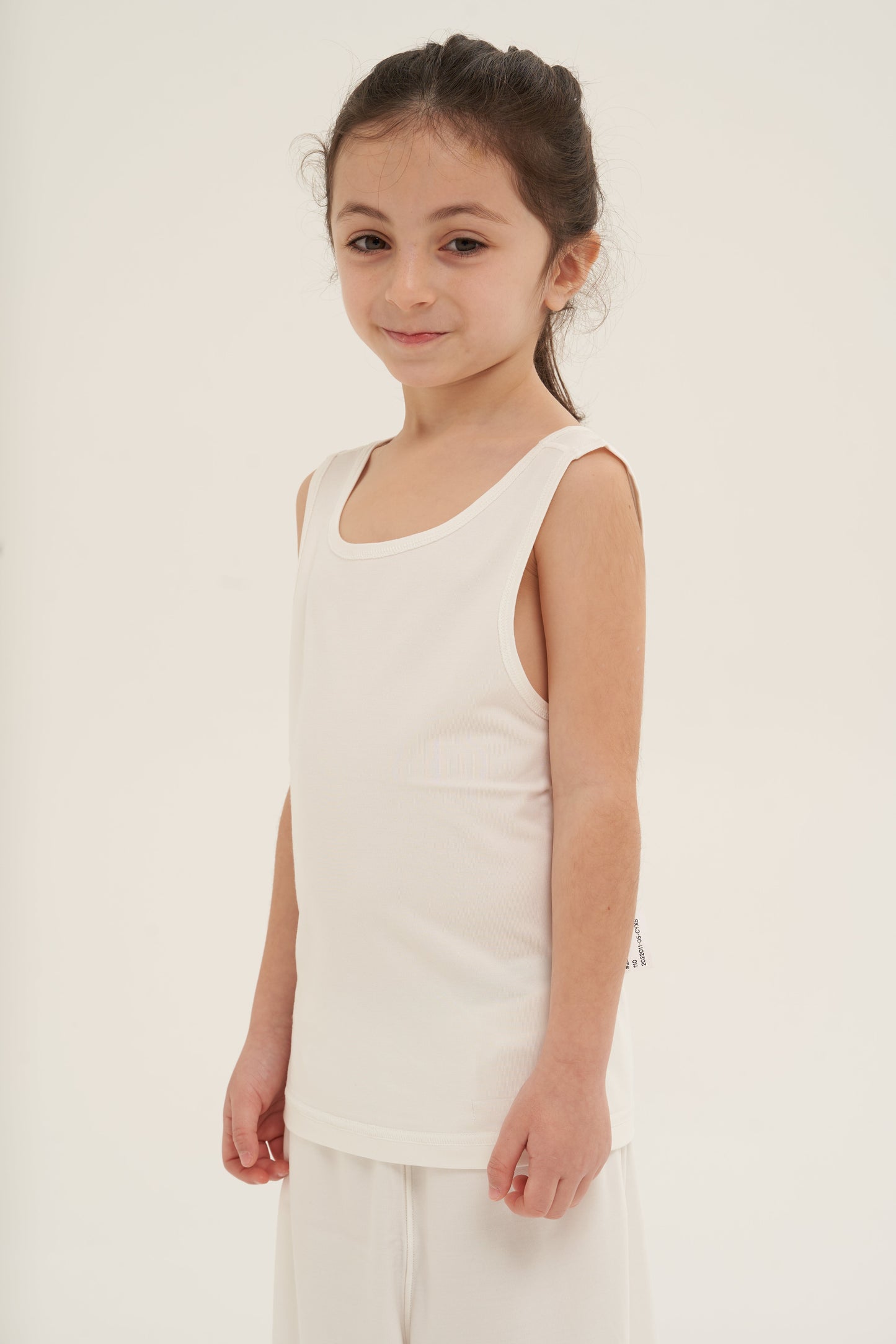 Underwear Kids - White Tank Top (Girls)